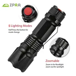ZPAA XM L2 5000LM тактический фонарик Cree масштабисветодио дный руемые светодиодный 5 режимов света для AAA или 18650 перезаряжаемые батарея