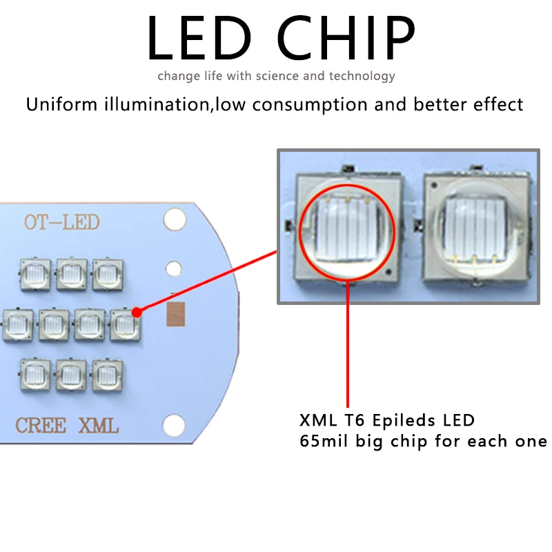 Alta potência LED Chip Bead Bulbo, COB