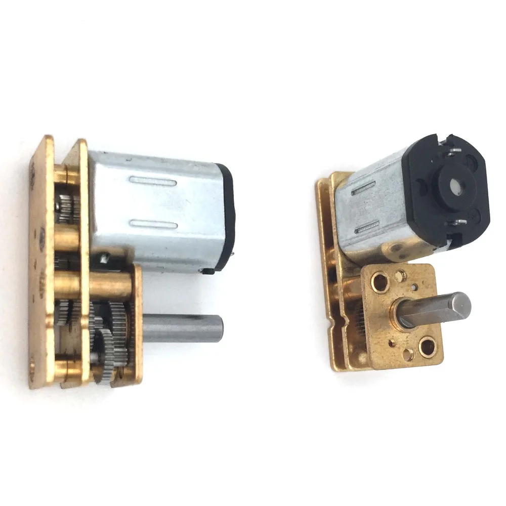 Micro eléctrico, velocidad de Motor DC 12 V 60/100/150/200/300/400/500 rpm N20 reductor de engranajes Motor para coche Robot engranaje de reducción Motor