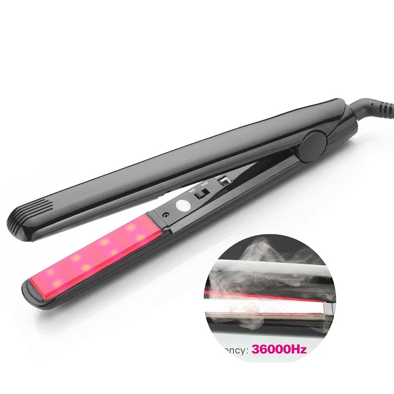 

2 IN 1 Hair Straightener Flat Iron Styling Tools Artifact Electric Ceramic Curling Iron Hair Style Rollers (100-240V)