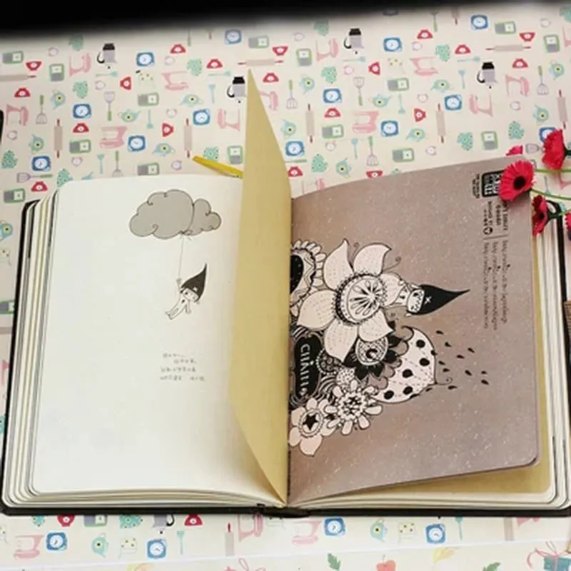 K &amp KBOOK винтажный блокнот в твердом переплете секретный дневник Kawaii X's