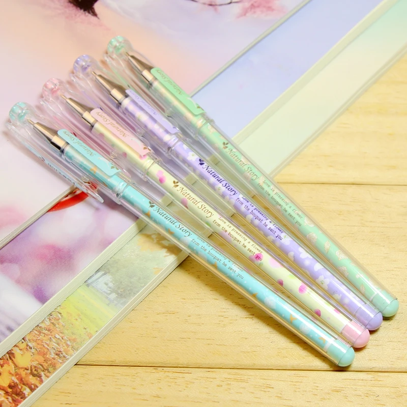 ballpoint pens writing is fluent  0.5mm  blue ink cute pen