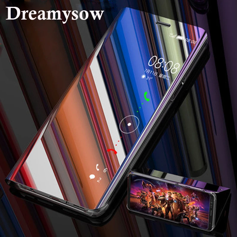 Smart Mirror View Flip Cover For Samsung J6 Prime J4plus