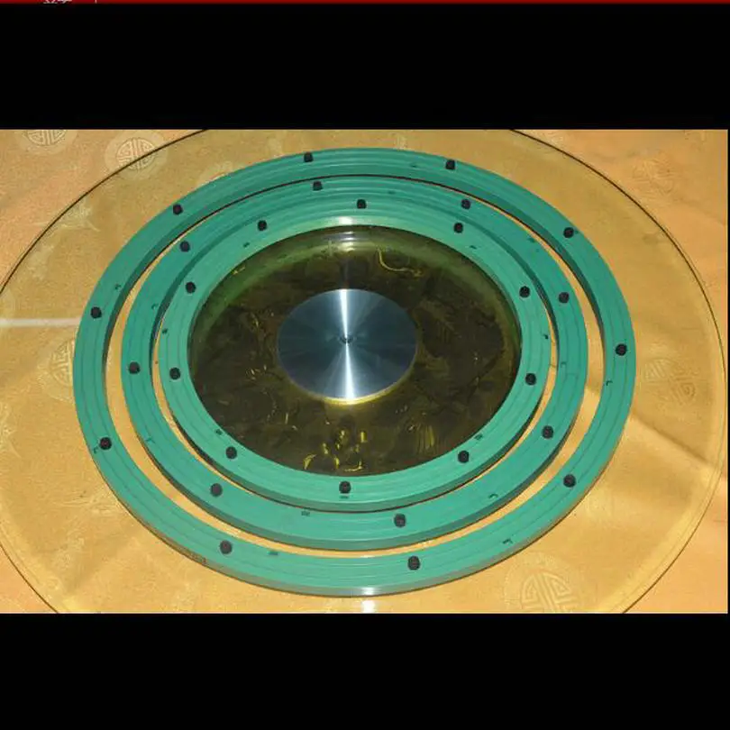 

HQ G1 Green Color Strong ABS Plastic Lazy Susan Silence Rotary Base for Dining Table TV Turntable with Bearing Balls