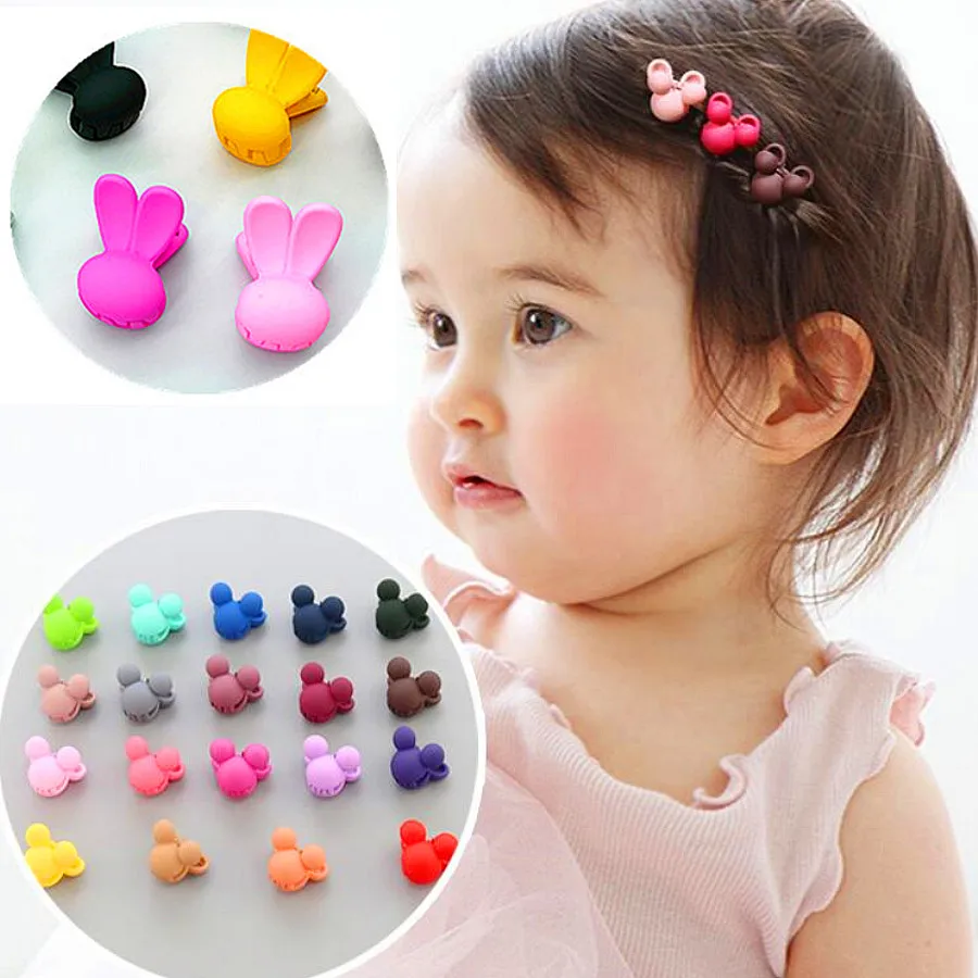 

30PCS cartoon animal candy colorful mini hair claw clip bear bunny rabbit jaw clip hair accessories for toddlers kids girls