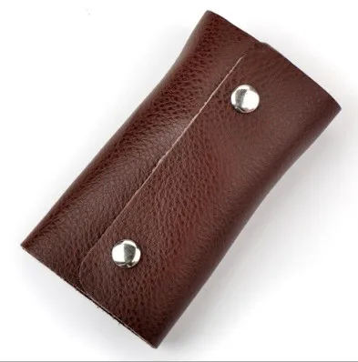 Factory Wholesale Key Bag Leather  Oem Custom Car Key Package Slim Wallet Men
