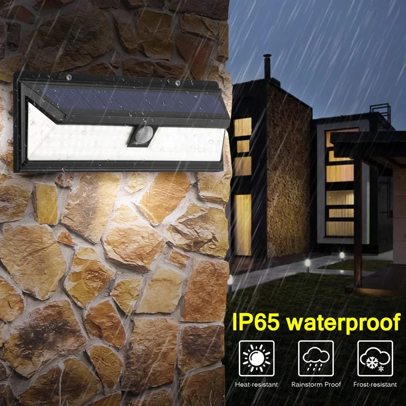 Sensor de Movimento Lâmpada ao ar Solares do Jardim Lâmpada de Parede Lâmpada de Luz de Segurança Segurança de Emergência Ip65 Luz Solar 118 Led Pir da Livre Luzes de Emergência Solar à Prova d' Água 12 Lâmpada solar 118 led pir sensor de