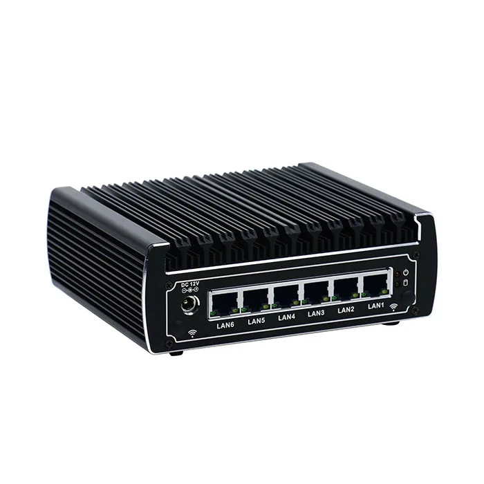 Мини ПК Pfsense 6 дюймов Intel LAN без вентилятора Core i5 7200U i3 7100U DDR4 ОЗУ 4 Гб AES NI Linux