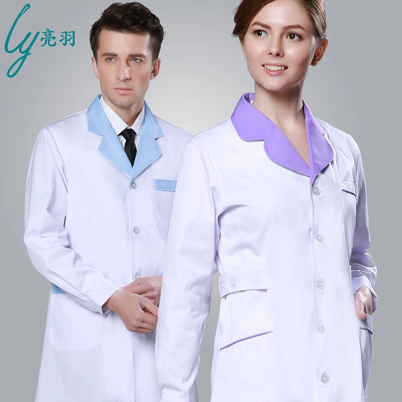 Белая медицинская Униформа Больничная лабораторная куртка Корейская женская Больничная медицинская одежда дышащая рабочая одежда Длинная блузка