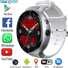 Время владельца TW2s Смарт-часы Android 5,1 OS Bluetooth часы MTK6580 1G ram 16G rom 3g wifi gps приложение установка 2MP камера умные часы
