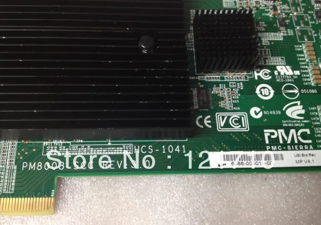 Pmc Sierra pm8003 ГТК REV 3.0 hcs-1041 111-00341+ b0 x2065a R6 HBA Медь PCIe SAS 4 Порты и разъёмы QSFP