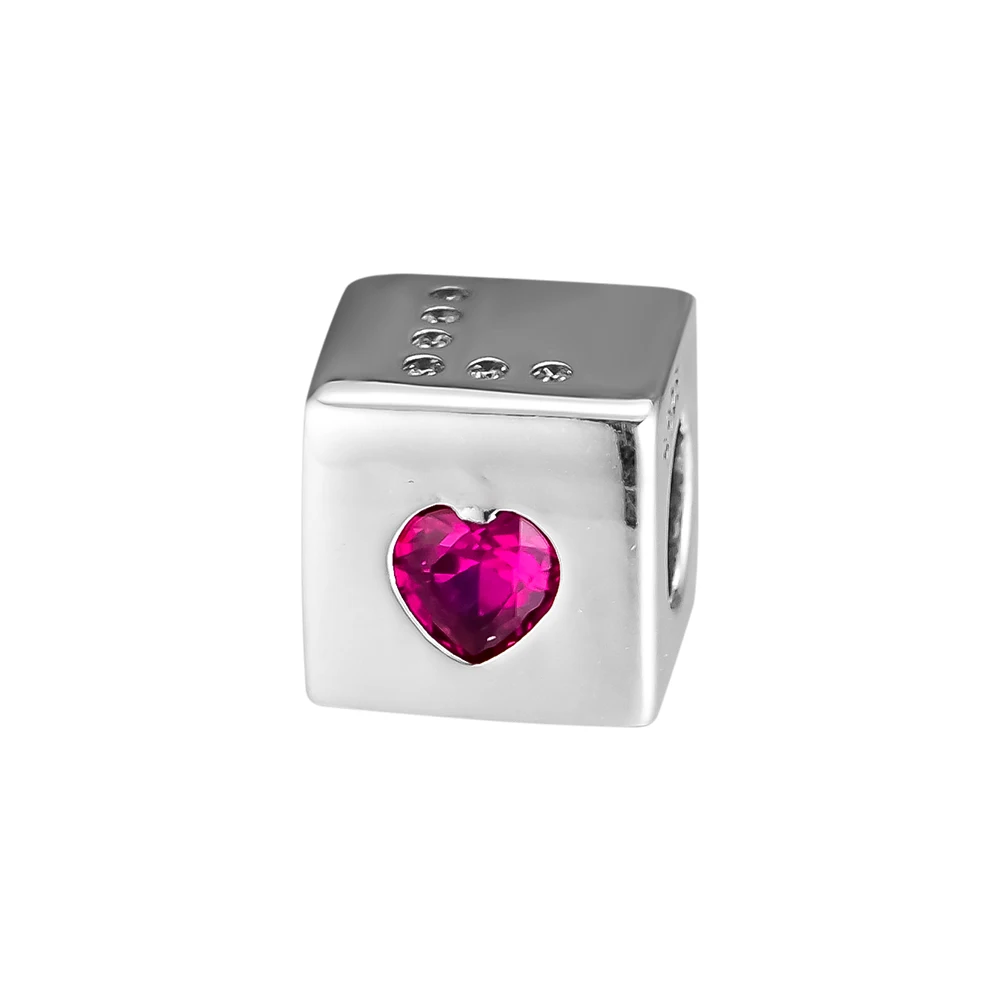 

CKK Beads FOR Jewelry Making DIY Love Dice Bead Charm Valentine's Day Silver 925 Original For Bracelet Necklace Berloque
