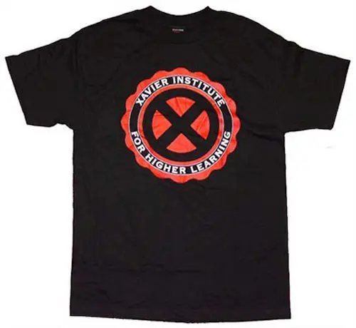 X-Men Xavier Institute For high Learning черная футболка для взрослых крутая Повседневная Мужская