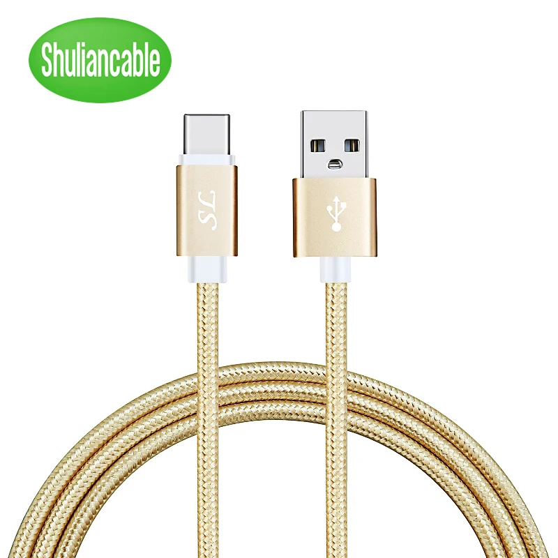 

10 шт./лот 1 м 1,5 м 2 м USB-кабель типа C, плетеный кабель для быстрой зарядки и передачи данных для USB-кабеля типа C