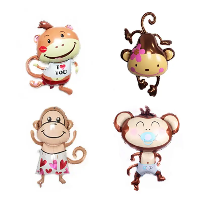 

HDBFH New cartoon monkey aluminum balloon child festival birthday party decoration decorative balloons