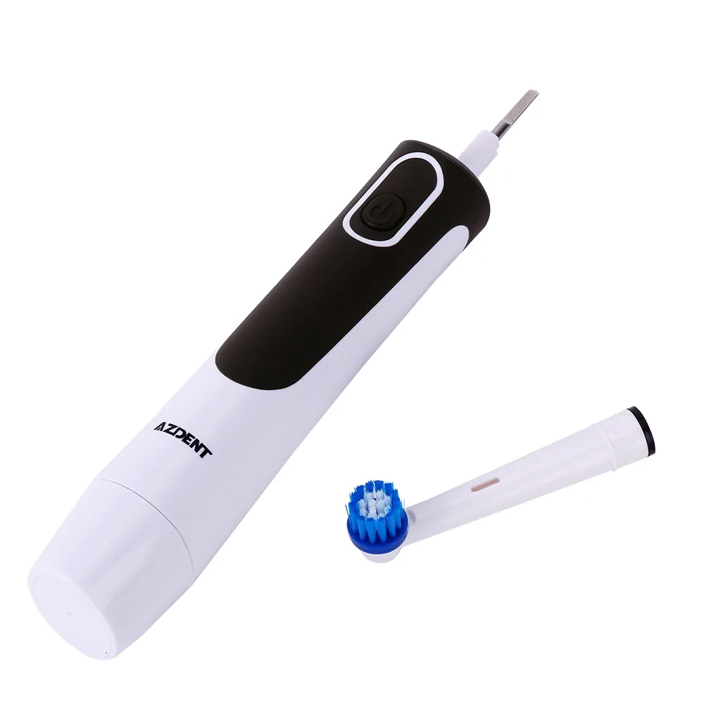 AZDENT New Hot Electric Toothbrush Rotary Tooth Brush AA Battery Power Deep Clean No Rechargeable with 4 Replacement Teeth Heads AZDENT New Hot Electric Toothbrush Rotary Tooth Brush AA Battery Power Deep Clean No Rechargeable with 4 Replacement Teeth Heads