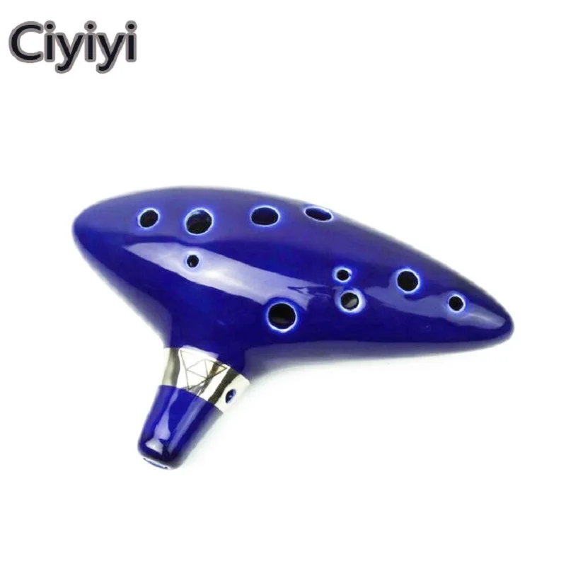 Legend of Zelda 12 Отверстия Окарины Керамика Alto C фигурку игрушки из мультфильма флейта