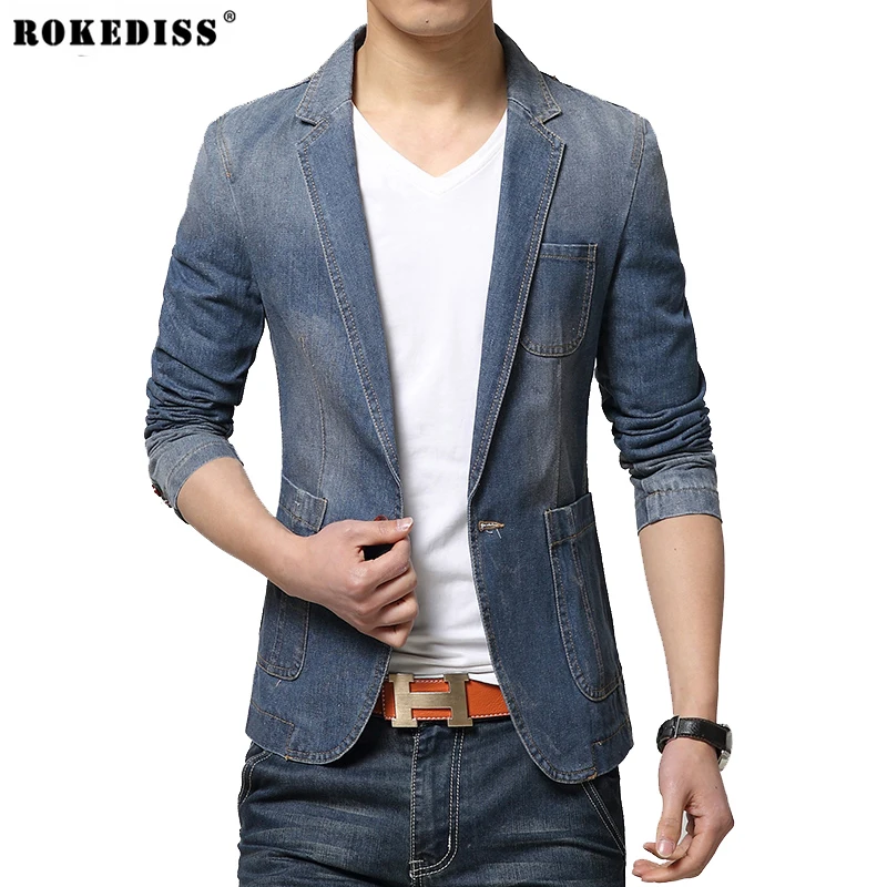 HOT 2016 New Spring Fashion Brand Men Blazer Men Trend Jeans Suits ...