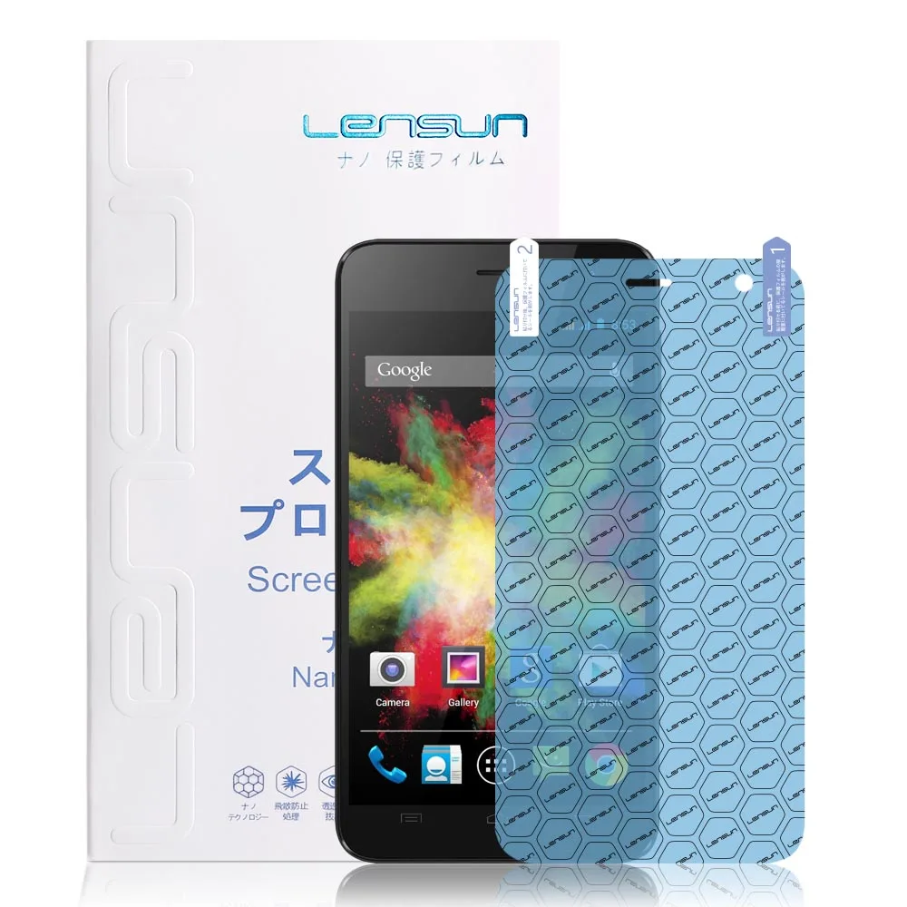 Пленка LENSUN для мобильного телефона из ПЭТ + ТПУ с нанопокрытием экрана Wiko Bloom