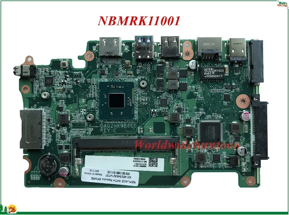 Высокое Качество MB NBMRK11001 для Acer Aspire E3 112 ES1 111 материнская плата ноутбука DA0ZHKMB6C0 SR1YJ