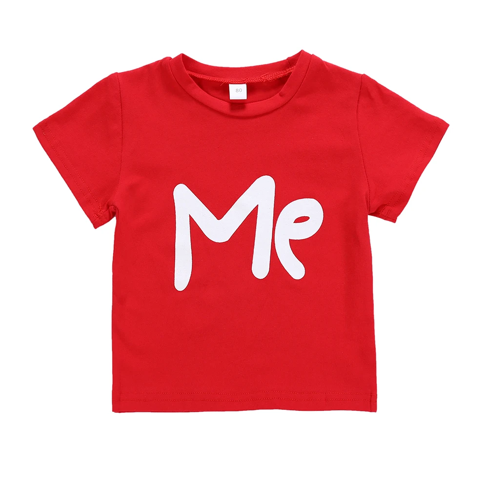 Одежда для мамы и сына «Love Me» Одежда для мамы и дочки одинаковые футболки для всей семьи летняя Одинаковая одежда для семьи «Mommy and Me»