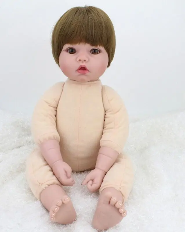 24/" Toddler Bebe Reborn Baby Girl Doll Silicon Vinyl Likelife Newborn Toys Gifts