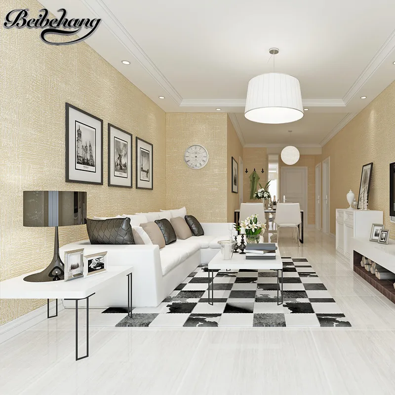 

beibehang High - grade pure pigment color non-woven cloth wallpaper of the living room restaurant hotel TV background wallpaper