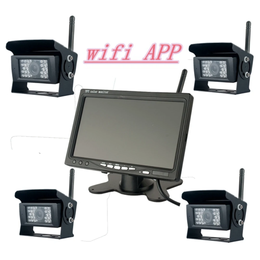 

WIFI APP Camera for Truck / Bus Rear View Monitoring with 28LED Night Vision Waterproof 170 Degree Cam