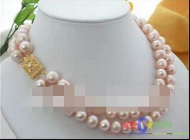

Free shipping >>@ 1199 2ROW 10MM PINK ROUND FRESHWATER CULTURED PEARL NECKLACE