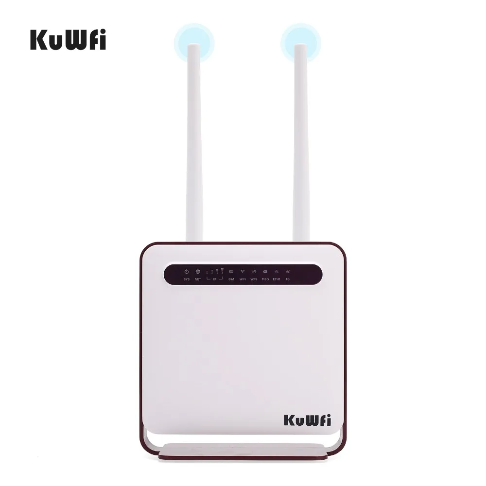 KuWFi 4G беспроводной CPE LTE роутер внешние антенны с sim картой слот Lan порт для Caribbean