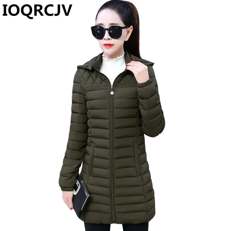

2019 Women Winter Womens Hooded Cotton Padded Jacket Female Casual Long Parkas Wadded Jaqueta Feminina Large Size 4XL 5XL R730