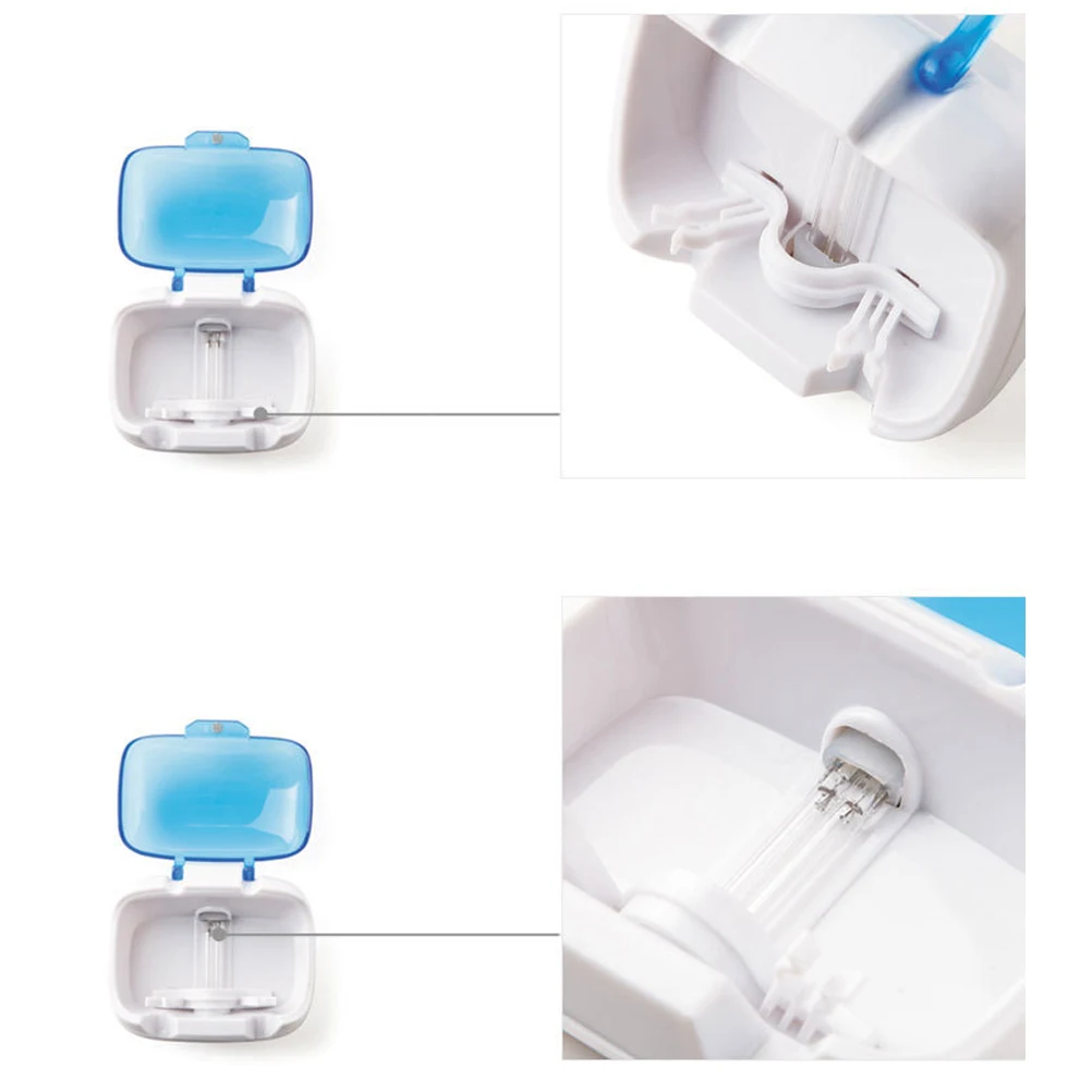 Настенный ультрафиолетовая антибактериальная зубная щетка держатель стерилизатора дезинфектор очиститель дезинфекция коробка(батарея не входит в комплект