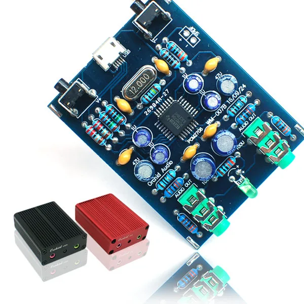 PCM2706 USB DAC звуковая карта усилитель платы поддерживает Скорость выборки 32K 44 1 K 48K
