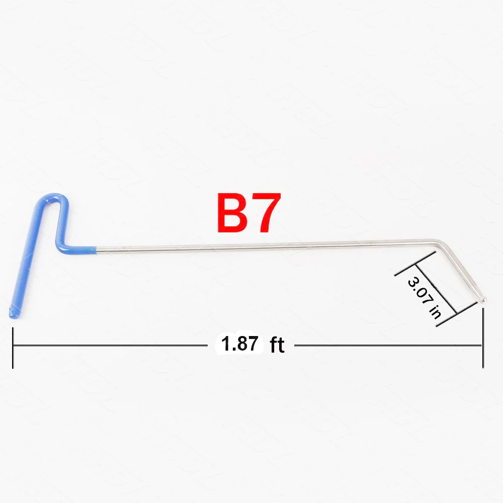 PDR инструменты 1 шт. синий цвет PDR стержни крючки 47 см длина 8 мм толкатель автомобильный лом Авто кузов вмятин ремонт toolsPush стержень Автомобильная кромка(B7
