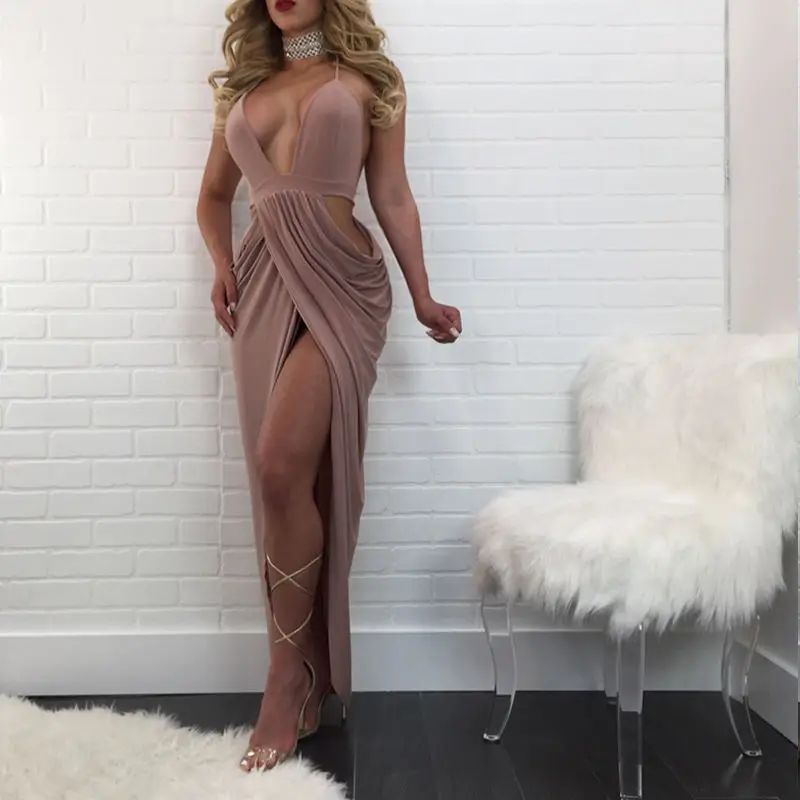 Пикантные Для женщин Лето рукавов бинты Bodycon Вечеринка клуб v-образным вырезом