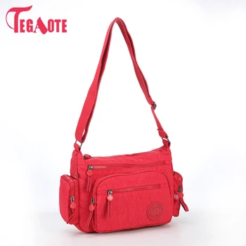 

2017 Fashion TEGAOTE Women Messenger Bags Crossbody Bag Nylon Waterproof Female Shoulder Bag Designer Ladies Handbags 954