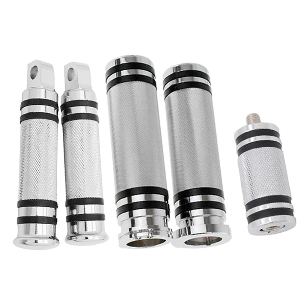 

1 Set CNC Handle Bar Grips+Footrest Foot Pegs Pedal +Transmission Hook For Harley Sportster 883 Touring Aluminium Alloy
