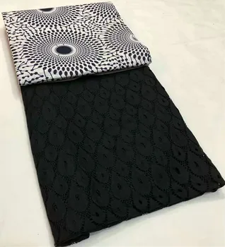 

3+2.5yards swiss voile lace in switzerland cotton java prints fabric african lace fabric dubai lace african fabric LJ-Z48