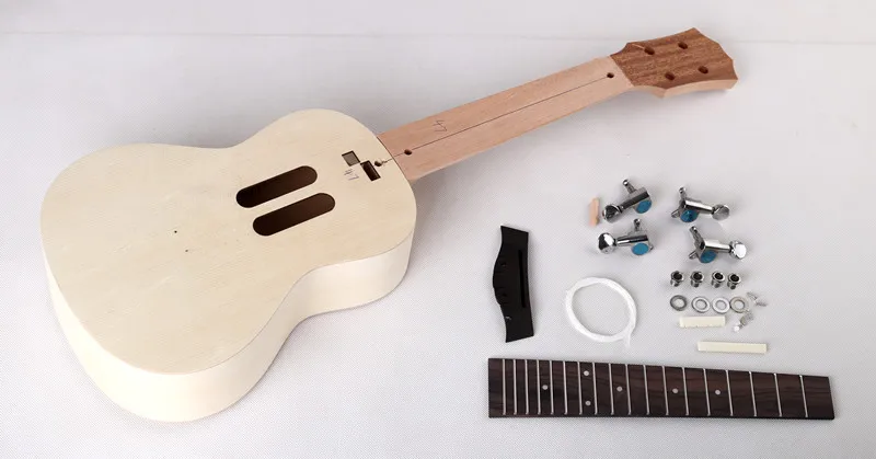 DIY Профессиональные укулеле 23 дюймов ручные изделия «сделай сам» укулеле, мини-гитара в сборе