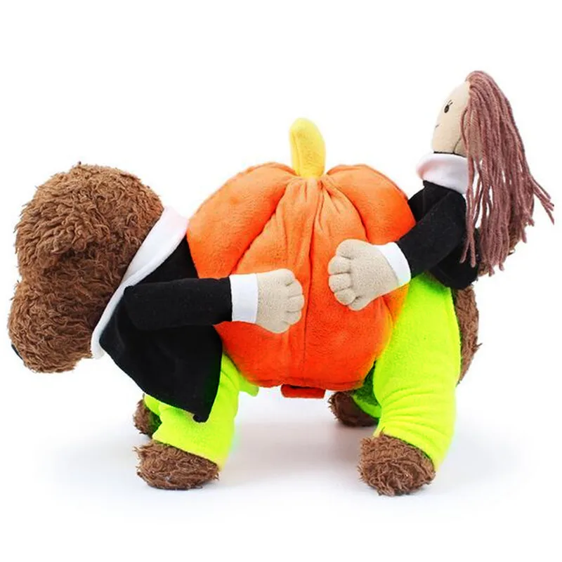 

Pumpkin Dog Clothes Funny Halloween Dog Costume Warm Dog Coat Winter Pet Clothes for Small Medium Dogs Puppy Clothing 9BY15