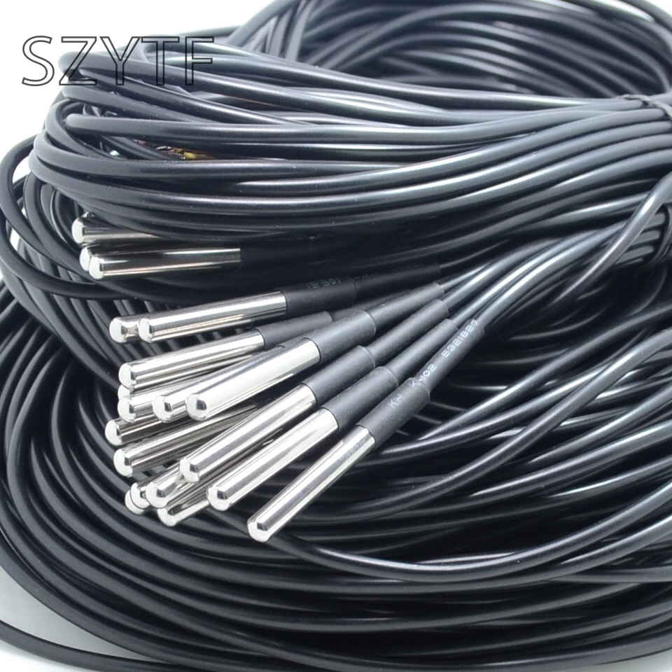 Direct waterproof DS18B20 digital temperature sensor (probe) a large number of original spot can be customized|ds18b20 digital temperature sensor|waterproof ds18b20temperature sensor - AliExpress