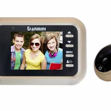 2,4 дюймов 2MP 160 градусов HD Видео дверной телефон глазок