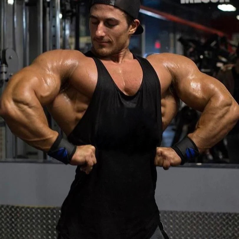 

Fashion 2019 Summer Mens gyms tank top Fitness clothing bodybuilding stringer Singlets mens slim fit tanktop sleeveless shirts