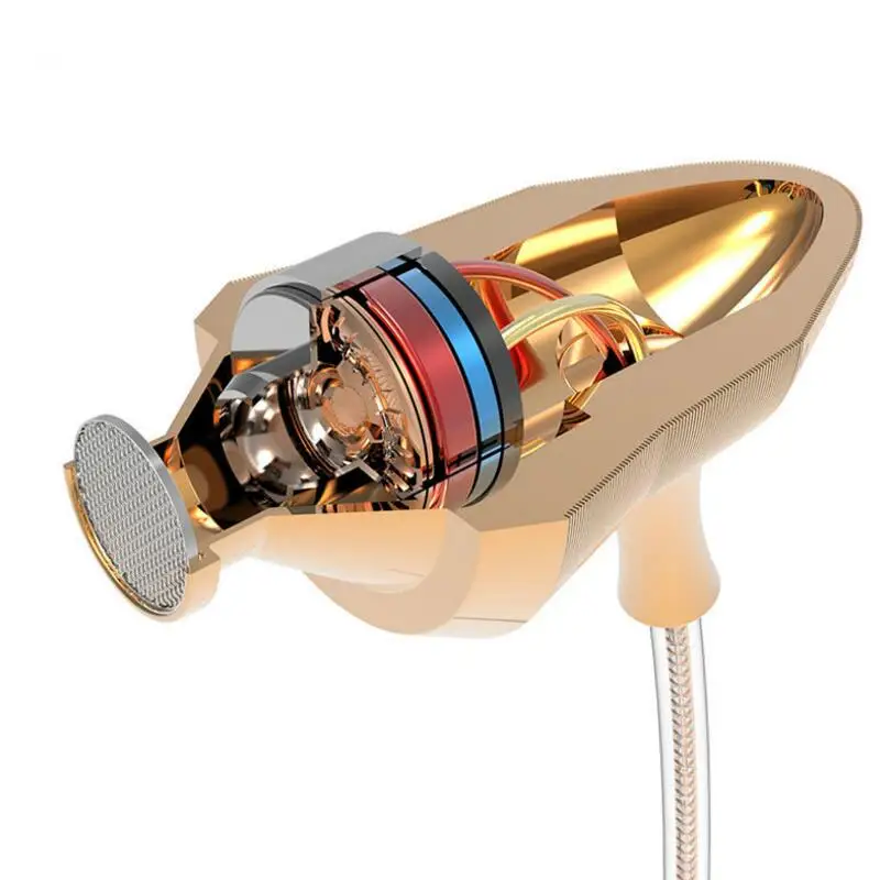 

Metal Wired Earphone Gold J-cam Noise Cancel Headset 1.2m Micphone In Ear Earphone Mobiel Phone Earphones For Smartphone Player