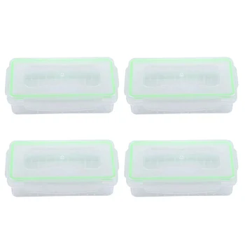 

1pc/2pcs/4pcs Clear Plastic Waterproof Battery Storage Case Holder Organizer for 18650 16340 Batteries with Case Bag -Drop