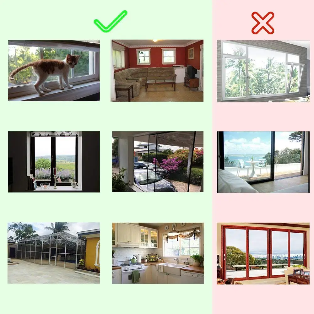 150cm x 200cm, Nano Fireproofing Fly Mosquito Screen Net, Mesh for Door and Window,Protect Baby and Family from Insect Bug
