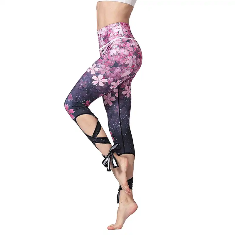 tie up yoga leggings