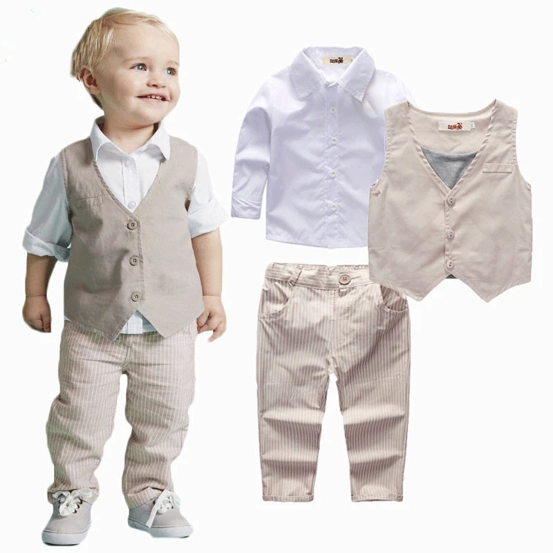 Boy Autumn Spring Sets Kids 2016 Gentleman Suit for Boys Clothing Set