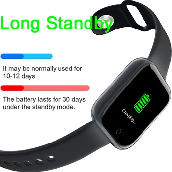 

Long Standby Bluetooth Smart Wristband Waterproof Touch Screen Sport Health Smart Bracelet Sleep Monitoring Heart Rate Tracker
