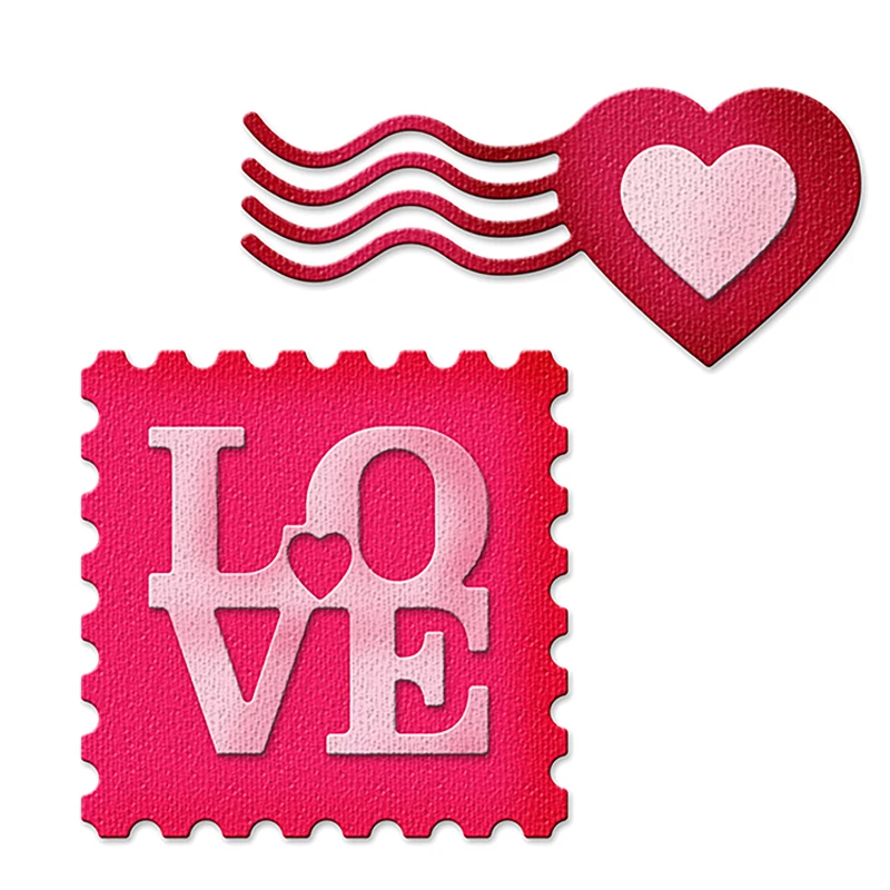 

Wavy Line Love DIY Metal Cutting Dies Scrapbooking Handicraft Embossing Template Paper Card Photo Making Decoration